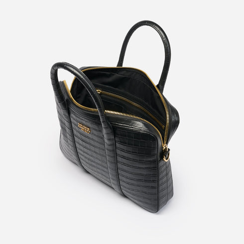 Briefcase / Croco Embossed