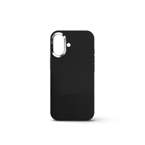 iPhone Case 17 & 18 - Vegan Leather - Black