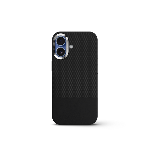 iPhone Case 17 & 18 - Vegan Leather - Black