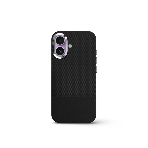 iPhone Case 17 & 18 - Vegan Leather - Black