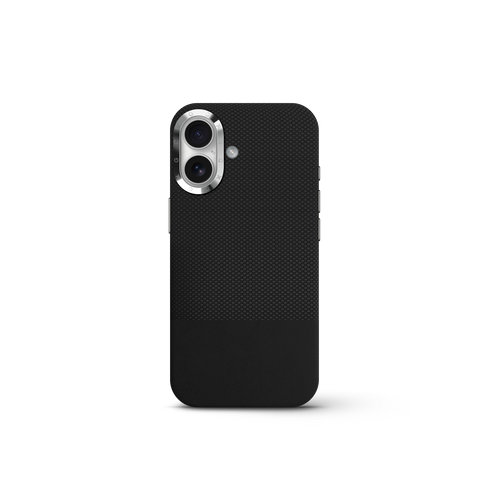 iPhone Case 17 & 18 - Vegan Leather - Black