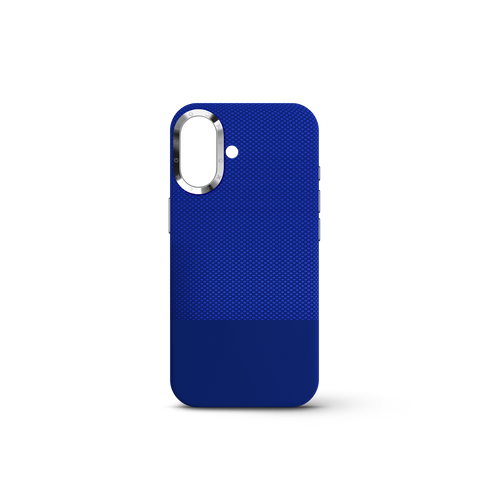 iPhone Case 17 & 18 - Vegan Leather - Deep Blue