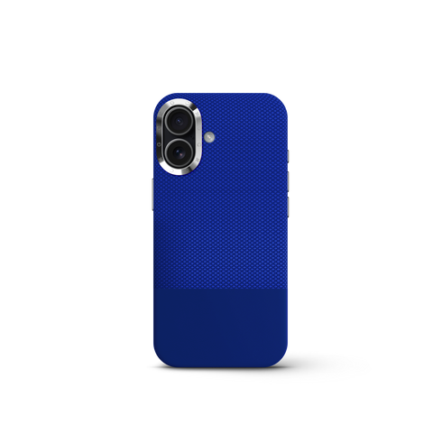 iPhone Case 17 & 18 - Vegan Leather - Deep Blue