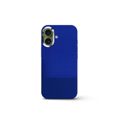 iPhone Case 17 & 18 - Vegan Leather - Deep Blue