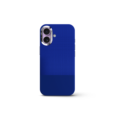 iPhone Case 17 & 18 - Vegan Leather - Deep Blue