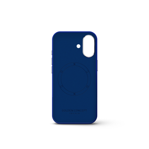 iPhone Case 17 & 18 - Vegan Leather - Deep Blue