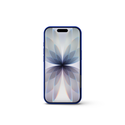 iPhone Case 17 & 18 - Vegan Leather - Deep Blue