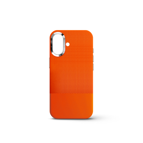 iPhone Case 17 & 18 - Vegan Leather - Orange