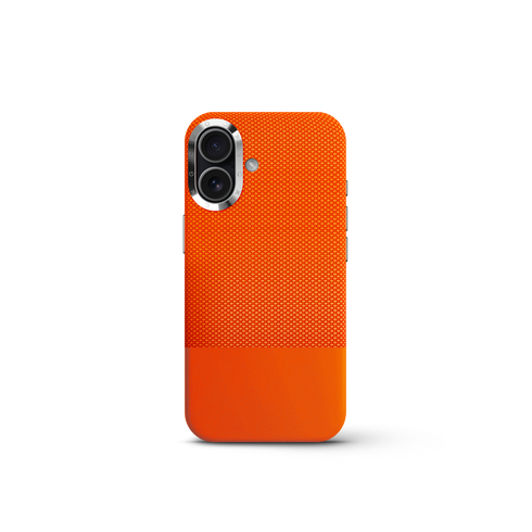 iPhone Case 17 & 18 - Vegan Leather - Orange