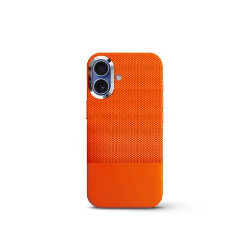 iPhone Case 17 & 18 - Vegan Leather - Orange
