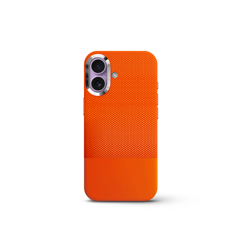 iPhone Case 17 & 18 - Vegan Leather - Orange