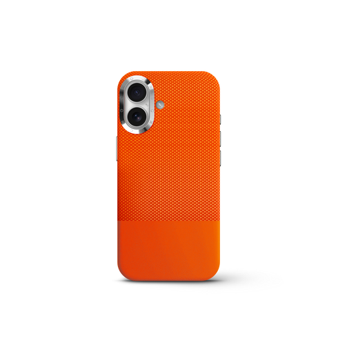 iPhone Case 17 & 18 - Vegan Leather - Orange