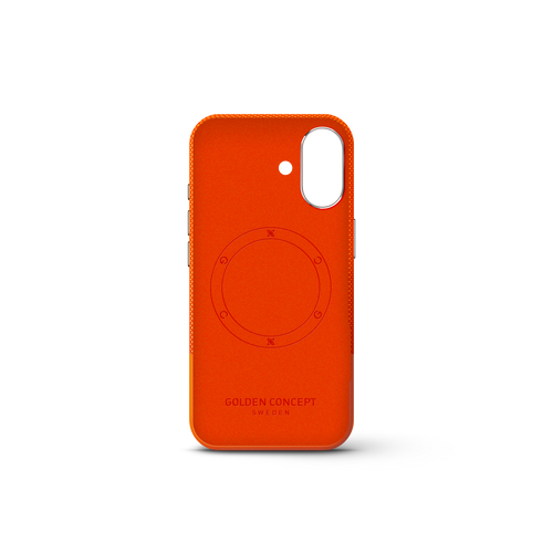 iPhone Case 17 & 18 - Vegan Leather - Orange
