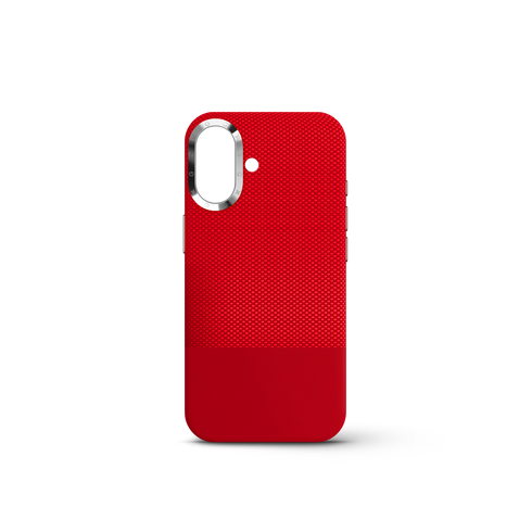 iPhone Case 17 & 18 - Vegan Leather - Red
