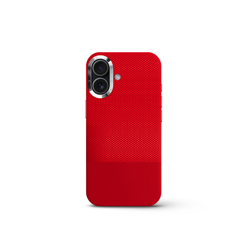iPhone Case 17 & 18 - Vegan Leather - Red