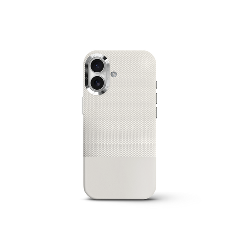 iPhone Case 17 & 18 - Vegan Leather - White