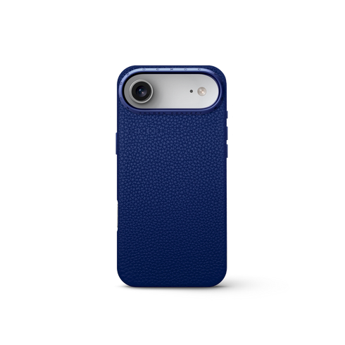 iPhone Case 17 - Full-Grain Leather - Deep Blue