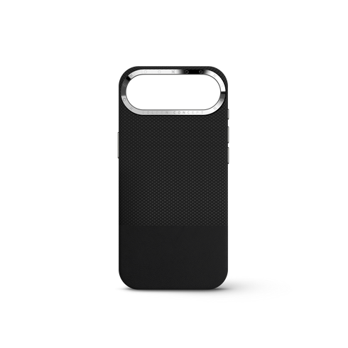 iPhone Case 17 & 18 - Vegan Leather - Black