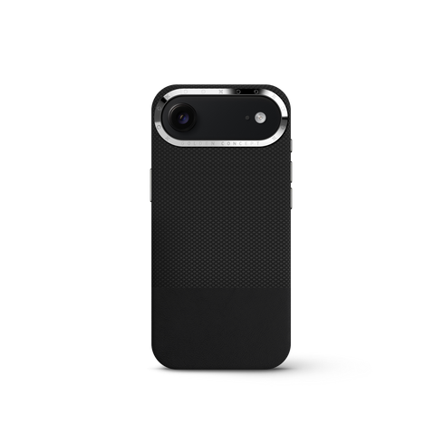 iPhone Case 17 & 18 - Vegan Leather - Black