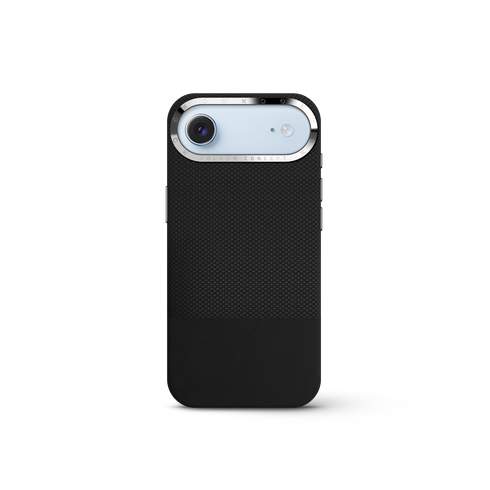 iPhone Case 17 & 18 - Vegan Leather - Black