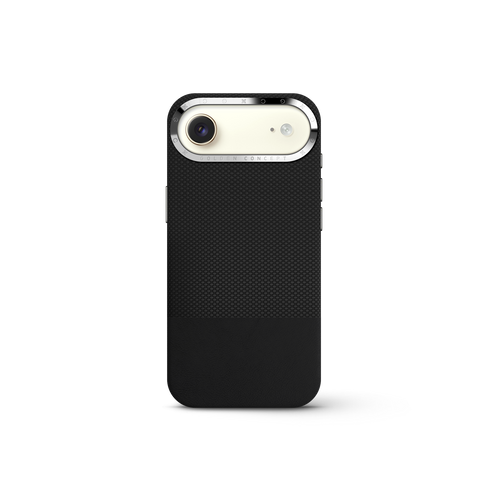 iPhone Case 17 & 18 - Vegan Leather - Black