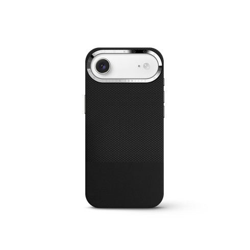 iPhone Case 17 & 18 - Vegan Leather - Black