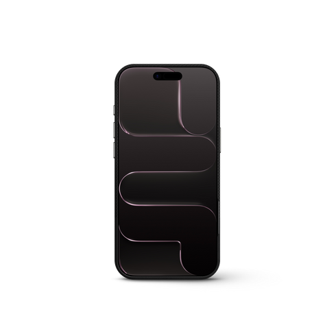 iPhone Case 17 & 18 - Vegan Leather - Black