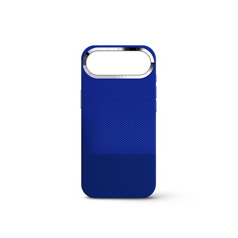 iPhone Case 17 & 18 - Vegan Leather - Deep Blue