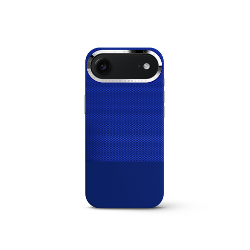iPhone Case 17 & 18 - Vegan Leather - Deep Blue