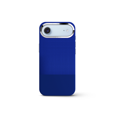 iPhone Case 17 & 18 - Vegan Leather - Deep Blue