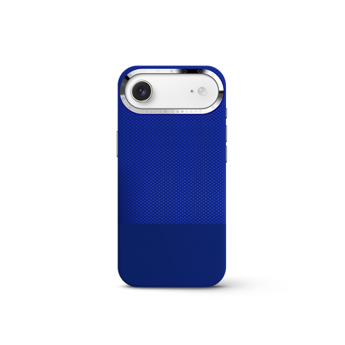 iPhone Case 17 & 18 - Vegan Leather - Deep Blue