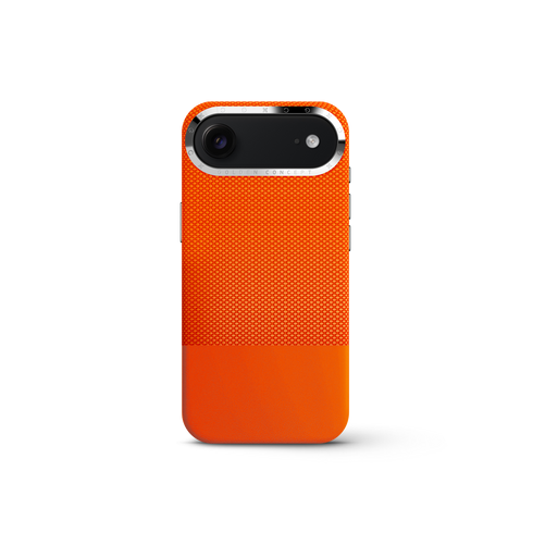 iPhone Case 17 & 18 - Vegan Leather - Orange