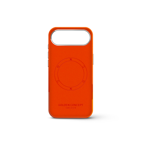 iPhone Case 17 & 18 - Vegan Leather - Orange