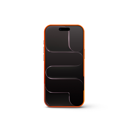 iPhone Case 17 & 18 - Vegan Leather - Orange