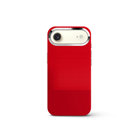 iPhone Case 17 & 18 - Vegan Leather - Red