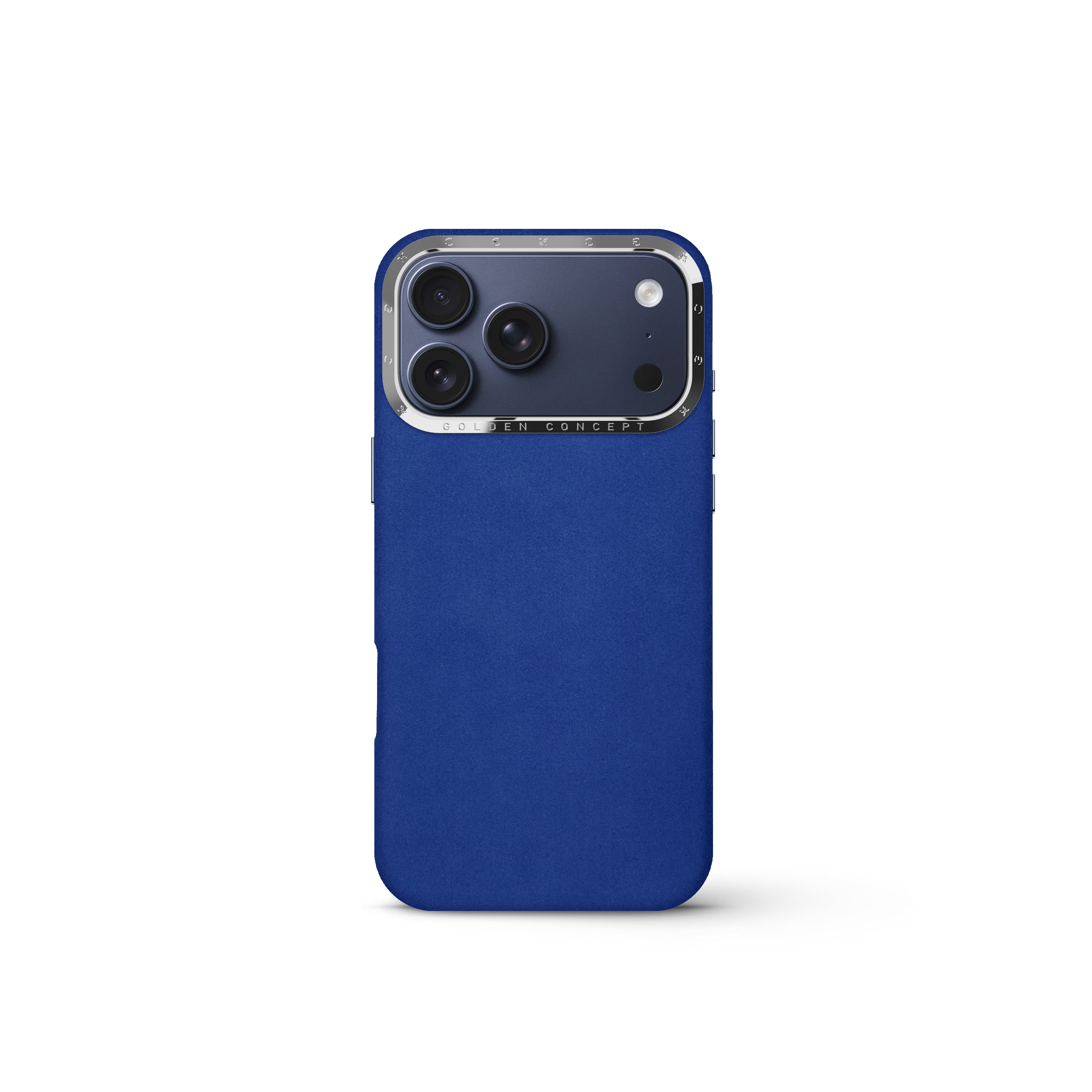 GOLDEN CONCEPT iPhone17Pro ケース Alcantara Blue Leather Case for iPhone 17 Pro, Pro Max & Air | GOLDEN