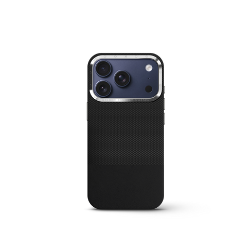 iPhone Case 17 & 18 - Vegan Leather - Black