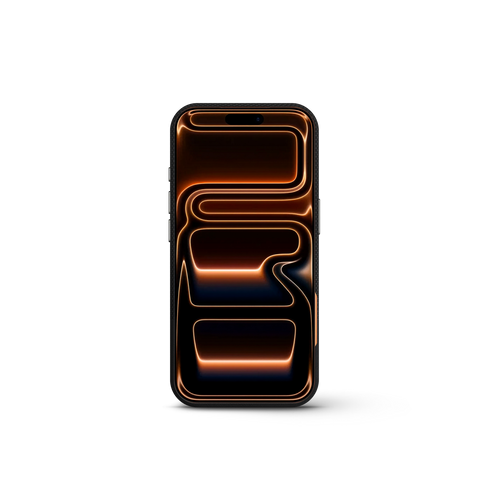 iPhone Case 17 & 18 - Vegan Leather - Black