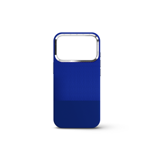 iPhone Case 17 & 18 - Vegan Leather - Deep Blue