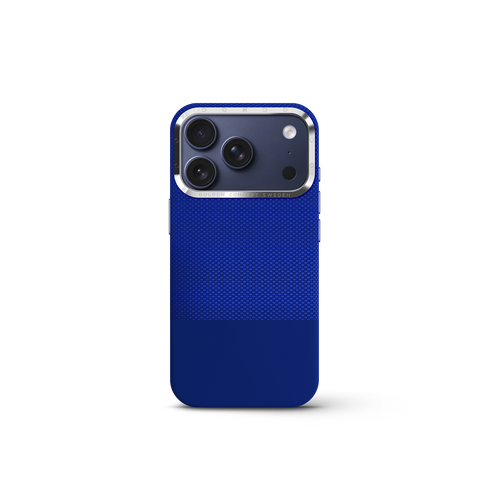 iPhone Case 17 & 18 - Vegan Leather - Deep Blue