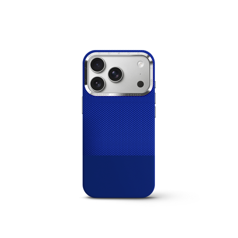 iPhone Case 17 & 18 - Vegan Leather - Deep Blue