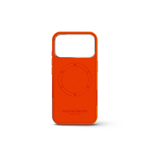 iPhone Case 17 & 18 - Vegan Leather - Orange