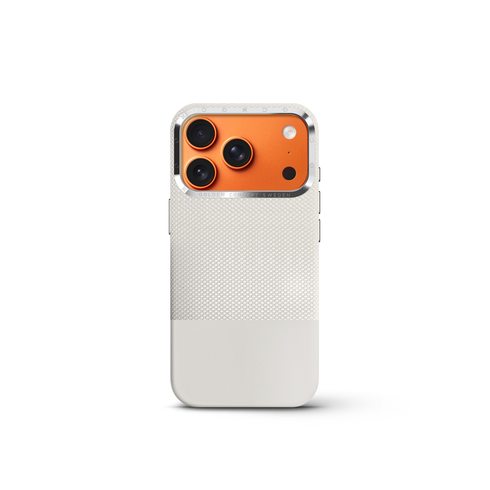 iPhone Case 17 & 18 - Vegan Leather - White