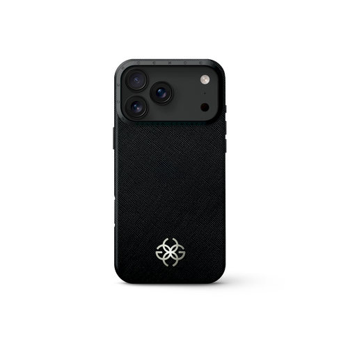 iPhone Case 17 - Saffiano Leather Logo