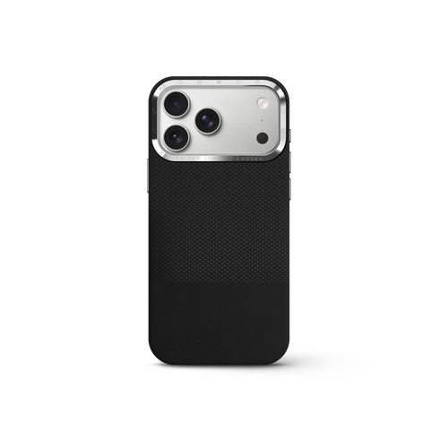 iPhone Case 17 & 18 - Vegan Leather - Black