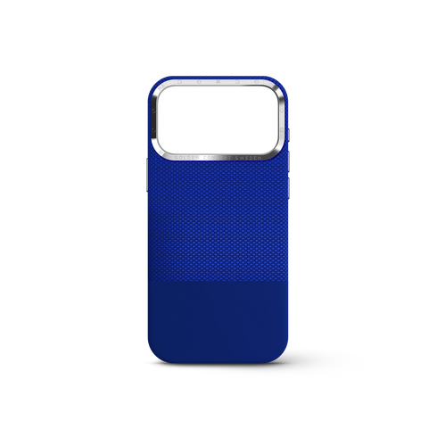 iPhone Case 17 & 18 - Vegan Leather - Deep Blue