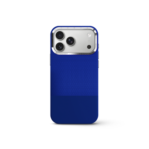 iPhone Case 17 & 18 - Vegan Leather - Deep Blue