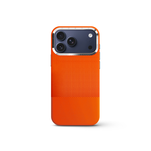 iPhone Case 17 & 18 - Vegan Leather - Orange