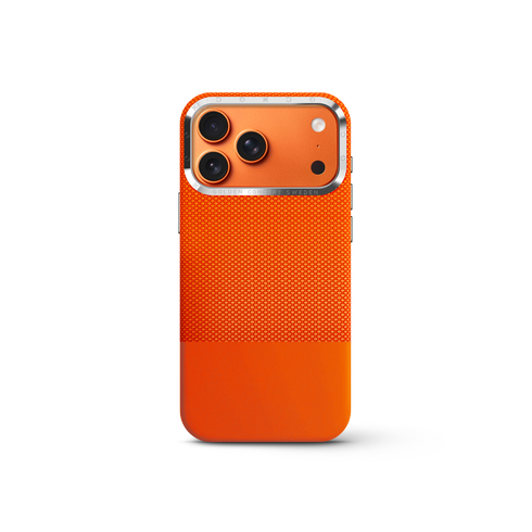 iPhone Case 17 & 18 - Vegan Leather - Orange