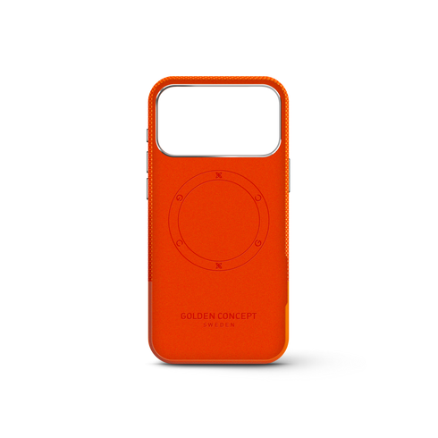 iPhone Case 17 & 18 - Vegan Leather - Orange